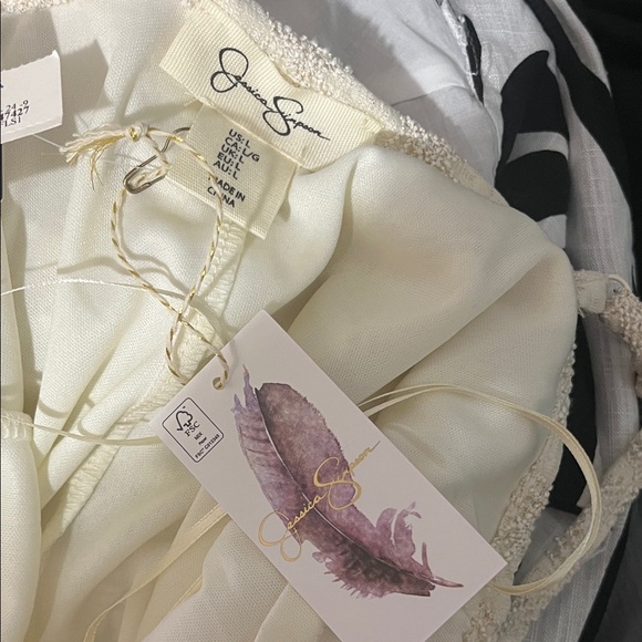 Jessica Simpson Crochet Knit Maxi Slip Dress Size L - Picture 4 of 4